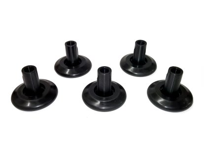 Patins (1 lot) pour chaises Vitra, Pour Lounge Chair, Patins pour moquette, basic dark