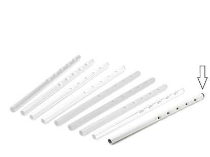 Rallonge en hauteur (1 lot) pour table Eiermann, Blanc