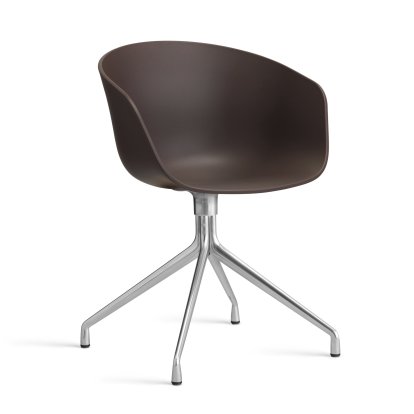 Chaise pivotante About A Chair AAC 20, Raisin 2.0, Aluminium poli