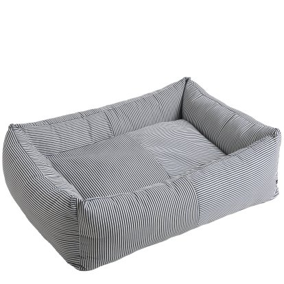 Panier pour chien, H 30 x L 96 x P 75 cm, Bleu / blanc