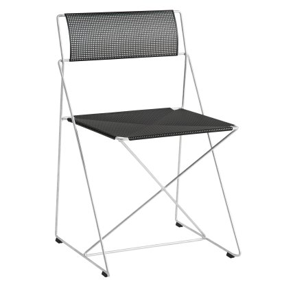 Chaise X-Line Outdoor, Noir, Galvanisé