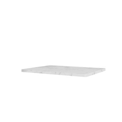 Plateau supérieur Panton Wire , Einzeln mittel (H 1,2 x B 34,8 x T 25,7 cm), Marbre blanc