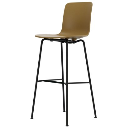 Tabouret de bar HAL RE, Carton RE, Version bar: 780 mm, Revêtement thermolaqué noir basic