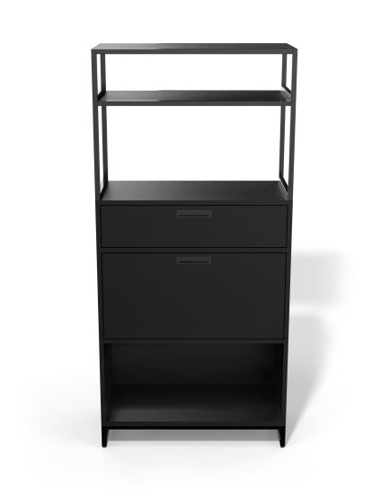 Étagère M1, Version 1 (H 170 x L 80 cm), Noir