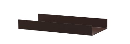 Planche métal String System, 58 x 30 cm, Rebord haut, Brun foncé