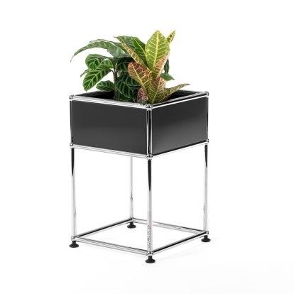 Table d'appoint USM Haller pour plantes Type 2, Anthracite RAL 7016, 35 cm