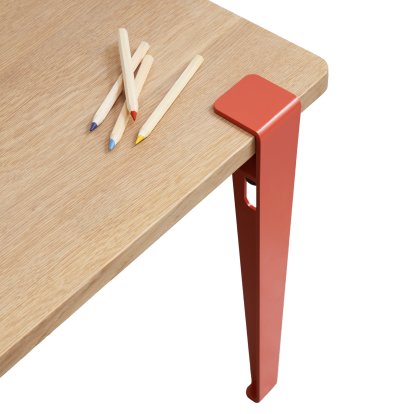 Bureau enfant Tiptoe, Chêne massif, Rose Flamant