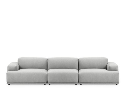 Canapé Connect, 3 places, Tissu Steelcut Trio gris