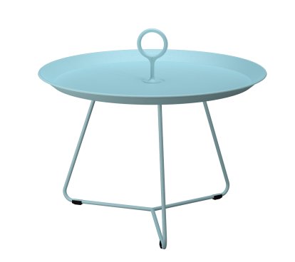 Table d'appoint Eyelet , H 41 x Ø 57,5 cm, Bleu glacier