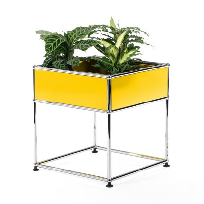 Table d'appoint USM Haller pour plantes Type 2, Jaune or RAL 1004, 50 cm