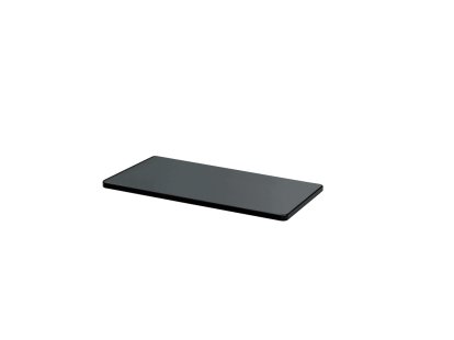 Plateau supérieur Panton Wire , Simple petit (H 1,2 x L 34,8 x P 17,4 cm), Verre fumé