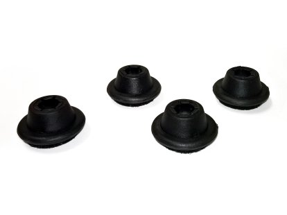 Patins (1 lot) pour chaises Vitra, Pour DSR/DAR/DKR, Patins en feutre pour sols durs, basic dark