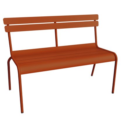 Banc à dossier Luxembourg, Orange confite
