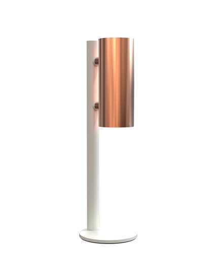 Nova distributeur de Désinfection De Table, Blanc mat, Cuivre brossé