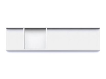 Vide-poche Meterware, Bas (2,5 cm) blanc signal, Bas (1,9 cm) blanc signal