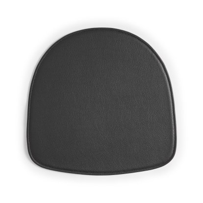 Coussin d'assise About A Chair , Pour AAC avec accoudoirs, Cuir Scozia, noir