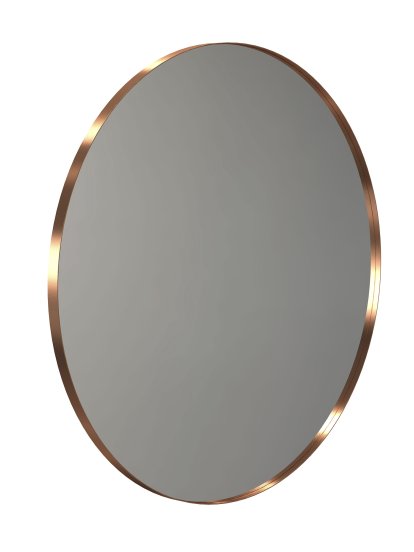 Unu Miroir rond, ø 100 cm, Cuivre brossé