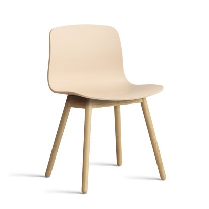 Chaise About A Chair AAC 12, Pale peach 2.0, Chêne laqué