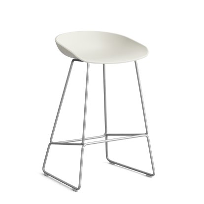 About A Stool AAS 38, Version cuisine: hauteur de l'assise 64 cm, Acier inoxydable, Melange cream 2.0