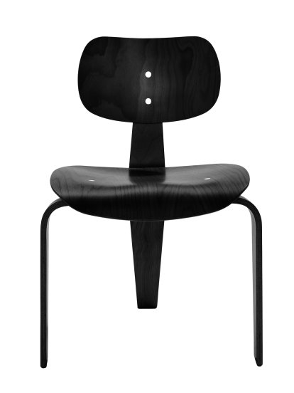 Chaise SE 42, Hêtre teinté entièrement, Noir