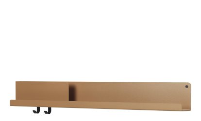 Etagère Folded Shelves, H 13 x L 96 cm, Orange brûlée
