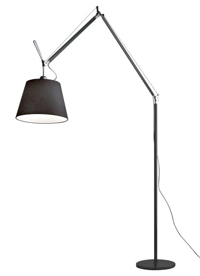 Lampadaire Tolomeo Mega Terra, Tissu noir, 36 cm