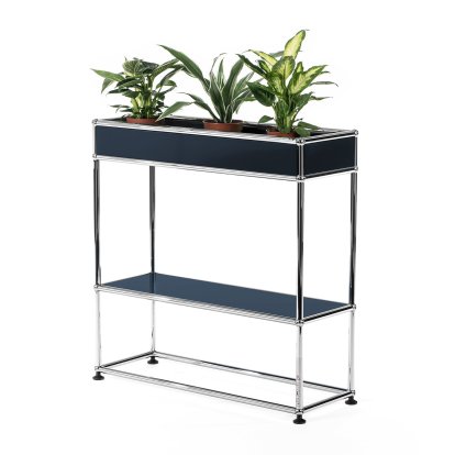 Table d'appoint USM Haller pour plantes Type 1, Bleu acier RAL 5011
