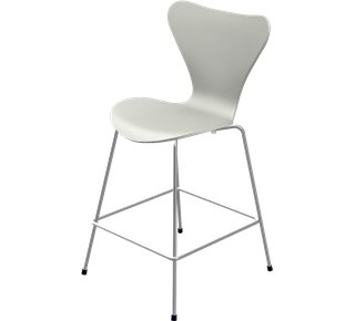 Chaise de bar Série 7 3187/3197, 64 cm, Laqué, Nine grey