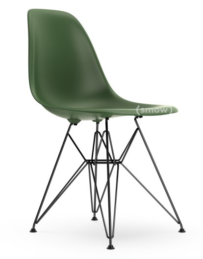 Eames Plastic Side Chair DSR, Forêt, Sans rembourrage, Sans rembourrage, Version standard - 43 cm, Revêtement basic dark