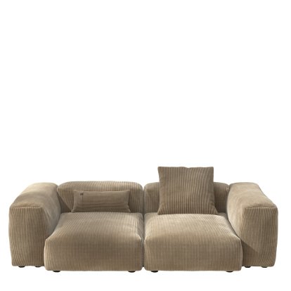 Vetsak Sofa Set 2, M, Cord velours - Sable, Avec coussin
