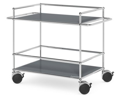 Chariot médical USM Haller, Avec poignées á chariot, Gris moyen RAL 7005