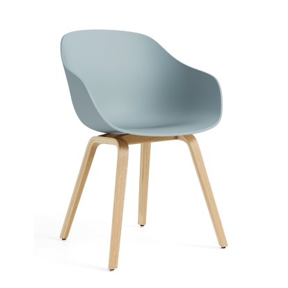 Chaise About A Chair AAC 222, Chêne laqué, Dusty blue 2.0