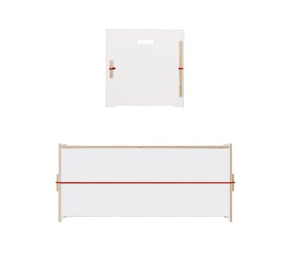 Coffre Trude, Grand (H 45 x l 105 x P 45 cm), FU (bouleau contreplaqué) blanc
