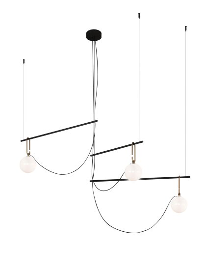 Suspension NH S1 / S2 / S3, Modèle S3, Ø14 cm, 3 bras