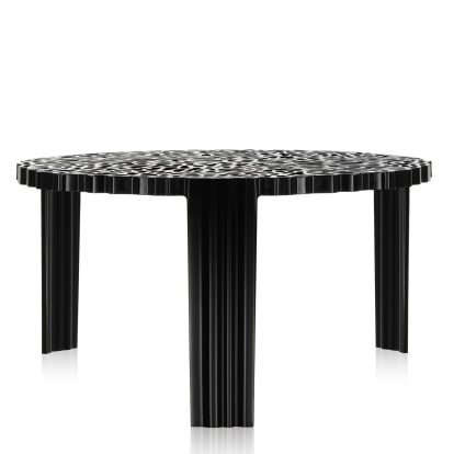 Table d'appoint T-Table, 28 cm, Opaque, Noir
