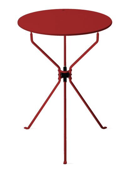 Table pliante Cumano, Rouge amarante