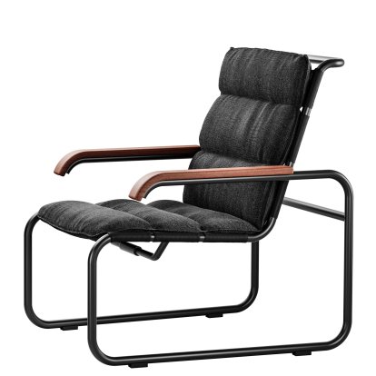 Fauteuil S 35 N All Seasons, Noir, Noir, Avec coussin anthracite