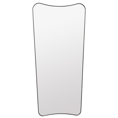 Miroir mural F.A. 33, 70 x 146 cm, Laiton, noir