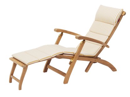 Chaise longue Steamer, Golden Yellow Stripe