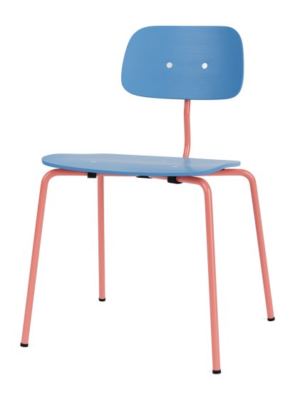 Chaise Kevi 2060, Azur, Rhubarbe