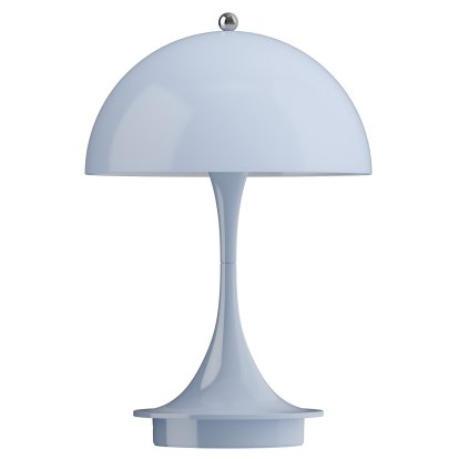 Lampe Panthella 160 portable, Bleu pâle opale