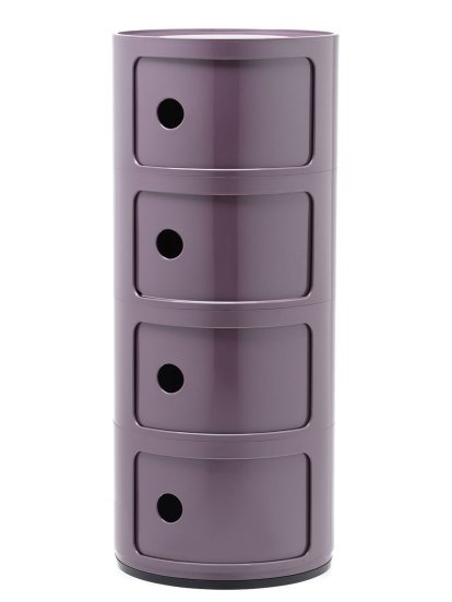 Componibili 4 tiroirs rond, Violet
