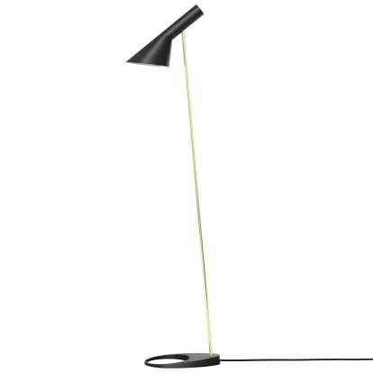Lampadaire AJ, Noir/Laiton