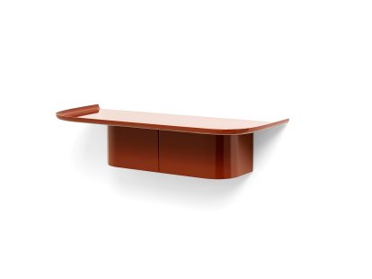 Étagère Korpus, H 14 x L 60 x P 25 cm, Rouge brique