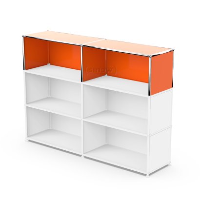Kit d'extension verticale USM Haller 2, Orange pur RAL 2004, 35 cm