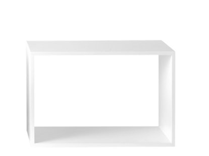 Système modulaire d'étagères Stacked, L (65,4 x 43,6 x 35 cm), Ouvert, Blanc