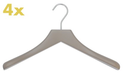 Cintres 0112  - lot de 4 , Ciment, Chrome mat