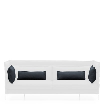 Lot de coussins pour Alcove Sofa, Pour Two-seater, Credo, Bleu foncé/noir