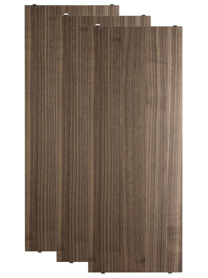 Planche String System (lot de 3), 78 x 30 cm, Placage noyer