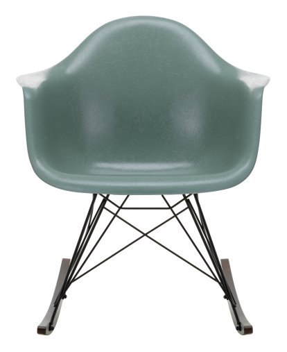 Eames Fiberglass Armchair RAR, Eames sea foam green, Revêtement basic dark, Érable foncé